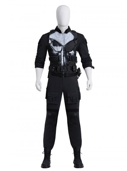 Daredevil Born Again Frank Castle The Punisher Halloween Cosplay Accessories Black Shoes