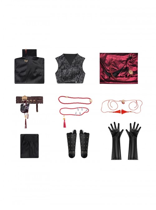 Game Where Winds Meet San Geng Tian Sect Female Uniform Halloween Cosplay Costume Full Set