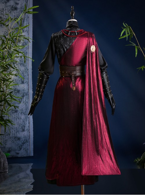 Game Where Winds Meet San Geng Tian Sect Female Uniform Halloween Cosplay Costume Full Set