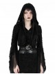 Black Cool Leather Splicing Retro Metal Buckle Bandage Wrap Design Punk Style Corset