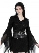 Black Cool Leather Splicing Retro Metal Buckle Bandage Wrap Design Punk Style Corset
