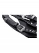 Black Cool Leather Splicing Retro Metal Buckle Bandage Wrap Design Punk Style Corset