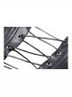 Black Cool Leather Splicing Retro Metal Buckle Bandage Wrap Design Punk Style Corset