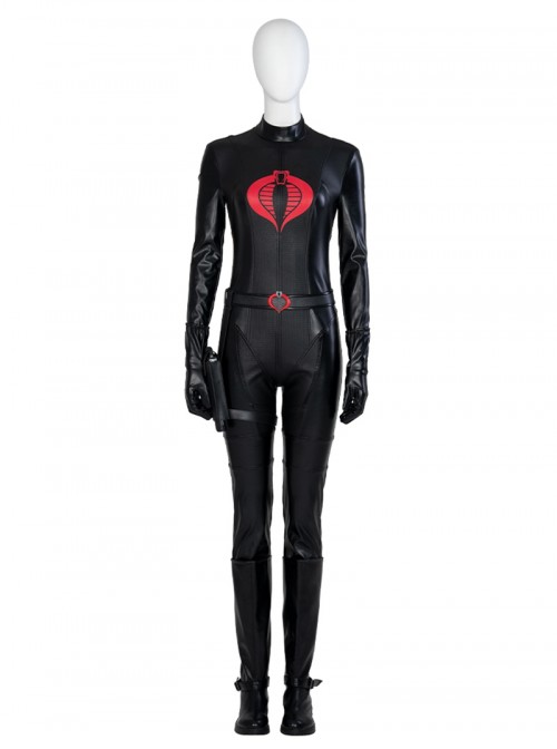 G.I.Joe Rise Of Cobra The Baroness Halloween Cosplay Accessories Black Gloves
