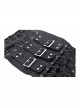 Black Retro Distressed Leather Cool Metal Rivet Decoration Strap Zipper Design Punk Style Corset