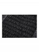 Black Leather Splicing Cool Metal Buckle Decoration Side Cross Straps Punk Style Corset