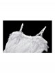 White Elegant Lace Splicing Sexy Cat Ear Suspender Design Gothic Style Fishtail Dress