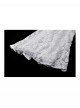 White Elegant Lace Splicing Sexy Cat Ear Suspender Design Gothic Style Fishtail Dress