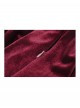 Wine Red Retro Velvet Lace Mesh Splicing Sweet Ruffle Bow Gothic Style Long Sleeves Dress