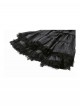 Black Unique Striped Metal Double-Breasted Decorative Hem Lace Splicing Gothic Style Suspender Doll Dress
