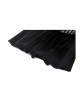 Black Luxury Velvet Lace Splicing Retro Metal Button Gothic Style Long Sleeves Dress