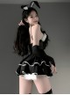 Blackened Bunny's Fantasy Adventure Suspender Dress Exposed Hips Bunny Girl Sexy Lingerie Set