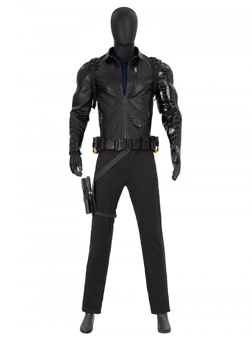 Movie Thunderbolts Winter Soldier James Barnes Bucky Halloween Cosplay Costume Set Without Shoes