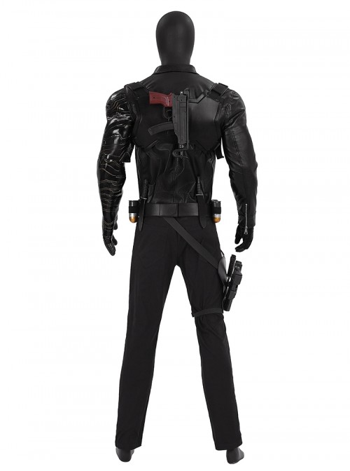 Movie Thunderbolts Winter Soldier James Barnes Bucky Halloween Cosplay Costume Set Without Shoes