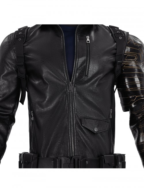 Movie Thunderbolts Winter Soldier James Barnes Bucky Halloween Cosplay Costume Set Without Shoes