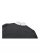 Black White Splicing Striped Ruffled Retro Lace Embellish College Style Gothic Style Long Sleeves Dress