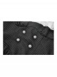 Black White Splicing Striped Ruffled Retro Lace Embellish College Style Gothic Style Long Sleeves Dress