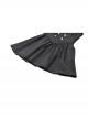 Black White Splicing Striped Ruffled Retro Lace Embellish College Style Gothic Style Long Sleeves Dress
