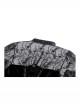 Black Elegant Velvet Exquisite Dark Pattern Lace Mesh Splicing Gothic Style Long Sleeves Dress