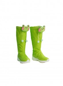 Game Overwatch Mei Meiling Zhou Rainy Stroll Halloween Cosplay Accessories Green Boots