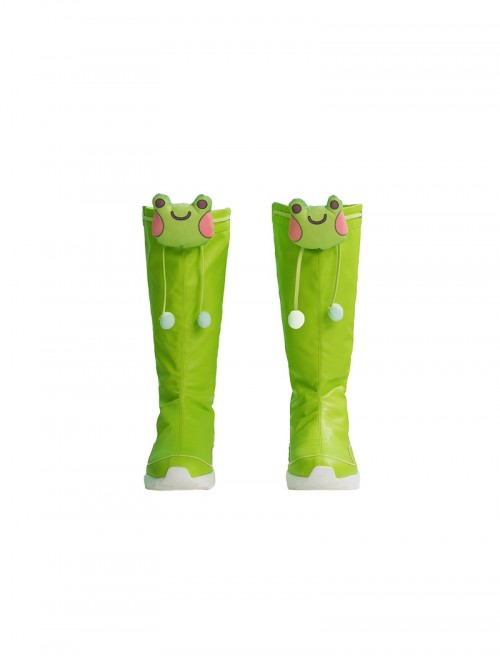 Game Overwatch Mei Meiling Zhou Rainy Stroll Halloween Cosplay Accessories Green Boots