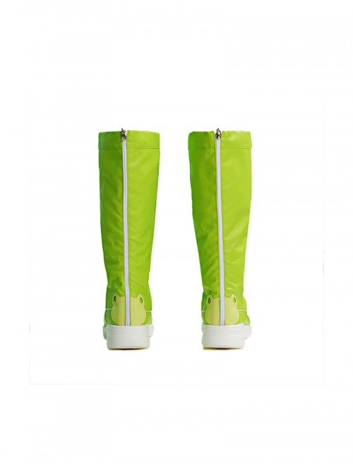 Game Overwatch Mei Meiling Zhou Rainy Stroll Halloween Cosplay Accessories Green Boots