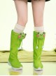Game Overwatch Mei Meiling Zhou Rainy Stroll Halloween Cosplay Accessories Green Boots