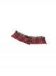 Red Black Plaid Sexy Halter Neck Off Shoulder Design Lace Splicing Gothic Style Dress