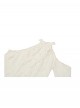 Beige Sexy Off Shoulder Halter Neck Exquisite Lace Hollow Steampunk Trumpet Sleeves Dress