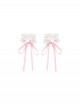 Playful Kitty Maid Cute White Backless Suspender Nightdress Pink Apron Sexy Lingerie Set