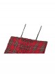 Red Christmas Feeling Old Plaid Irregular Hem Sexy Steampunk Style Suspender Dress