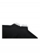 Black White Contrast Retro Lace Bow Tie Decoration Gothic Style Puff Sleeves Dress