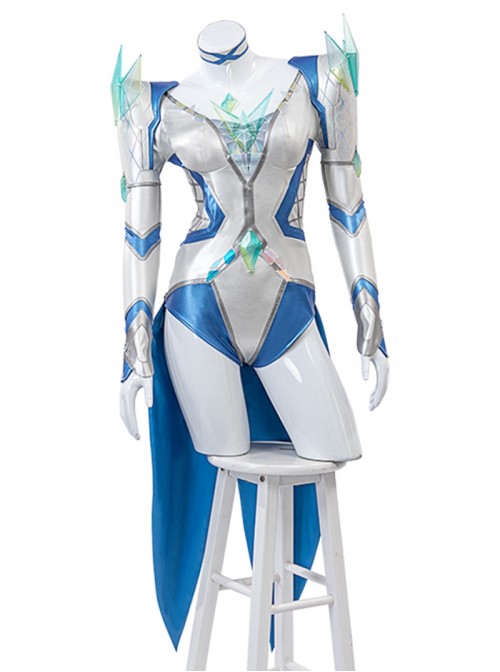 Marvel Rivals White Queen Emma Grace Frost Halloween Cosplay Costume Set Without Shoes