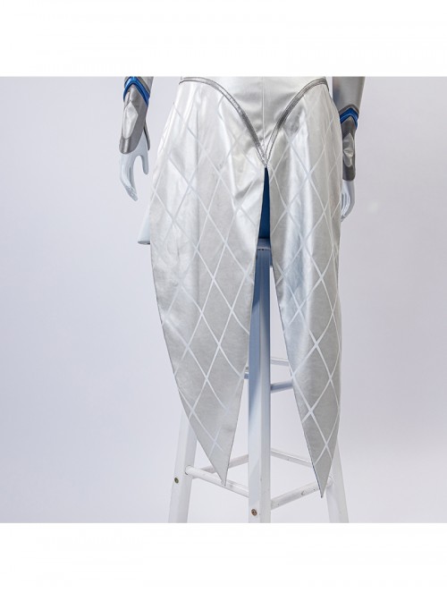 Marvel Rivals White Queen Emma Grace Frost Halloween Cosplay Costume Set Without Shoes