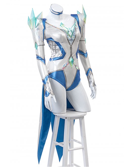 Marvel Rivals White Queen Emma Grace Frost Halloween Cosplay Costume Set Without Shoes