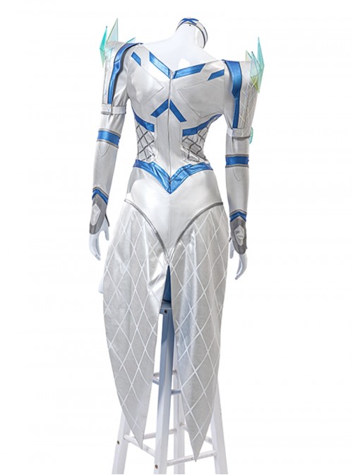 Marvel Rivals White Queen Emma Grace Frost Halloween Cosplay Costume Set Without Shoes