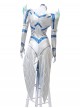Marvel Rivals White Queen Emma Grace Frost Halloween Cosplay Costume Set Without Shoes