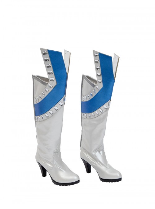 Marvel Rivals White Queen Emma Grace Frost Halloween Cosplay Accessories White High Heel Boots