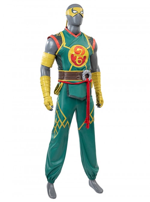 Game Marvel Rivals Iron Fist Lin Lie Halloween Cosplay Costume Set Without Shoes
