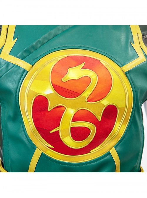 Game Marvel Rivals Iron Fist Lin Lie Halloween Cosplay Costume Set Without Shoes