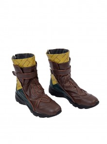Marvel Rivals Iron Fist Lin Lie Halloween Cosplay Accessories Brown Short Boots