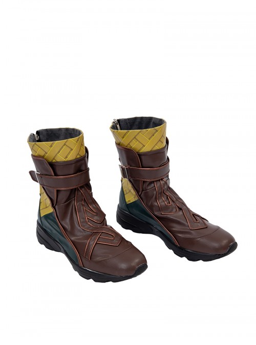 Marvel Rivals Iron Fist Lin Lie Halloween Cosplay Accessories Brown Short Boots