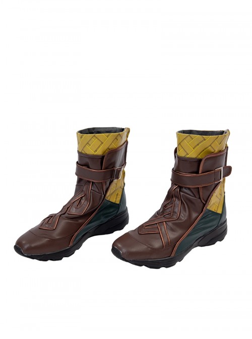 Marvel Rivals Iron Fist Lin Lie Halloween Cosplay Accessories Brown Short Boots