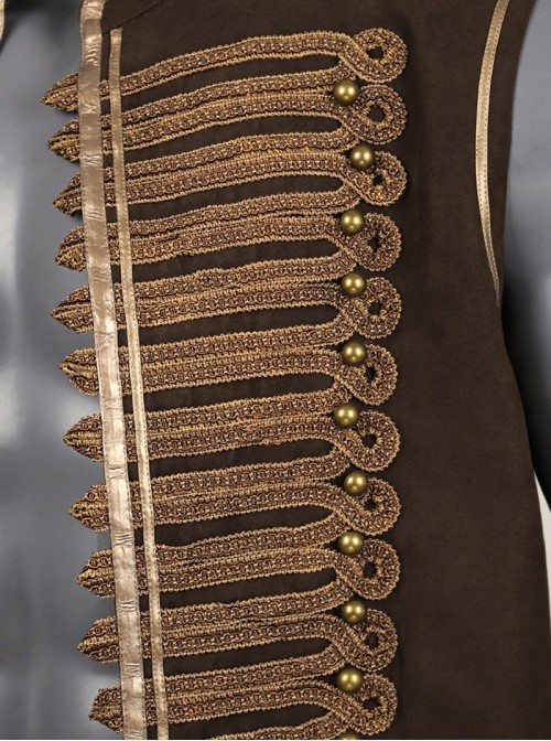 Movie Furiosa A Mad Max Saga Dementus Halloween Cosplay Costume Brown Vest