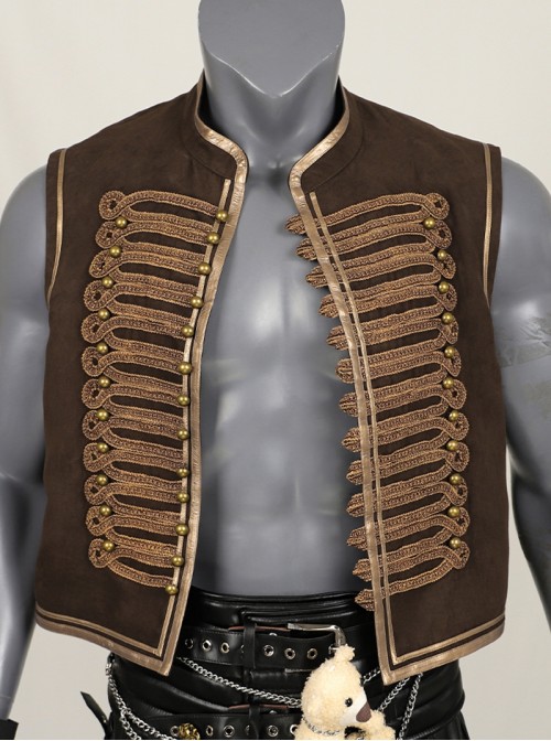 Movie Furiosa A Mad Max Saga Dementus Halloween Cosplay Costume Brown Vest