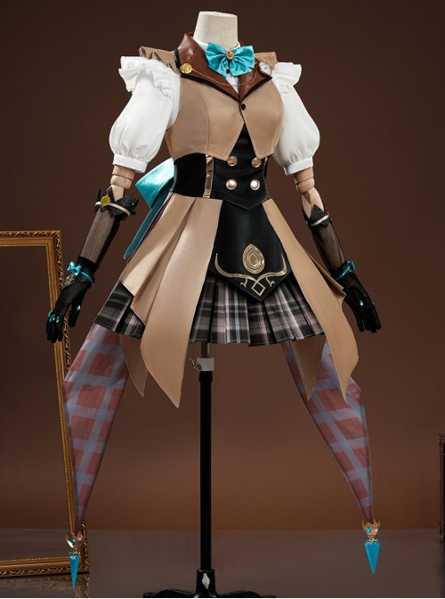 Game Honor Of Kings Xiao Qiao Secret Evidence Tracing New Skin Halloween Cosplay Costume Set