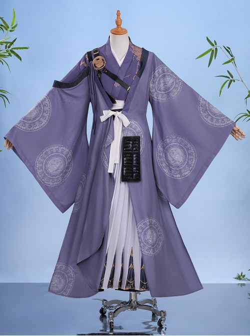 Game Where Winds Meet Guyun Sect Wuxia Role Player Halloween Cosplay Costume Set