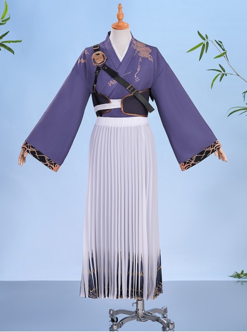 Game Where Winds Meet Guyun Sect Wuxia Role Player Halloween Cosplay Costume Set
