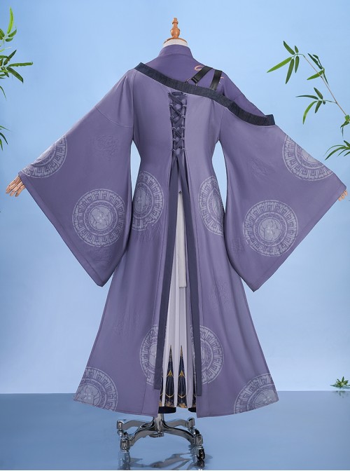 Game Where Winds Meet Guyun Sect Wuxia Role Player Halloween Cosplay Costume Set
