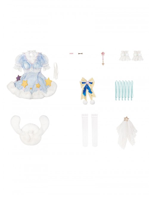 Game Naraka Bladepoint Ziping x Sanrio Kuromi Halloween Cosplay Costume Full Set